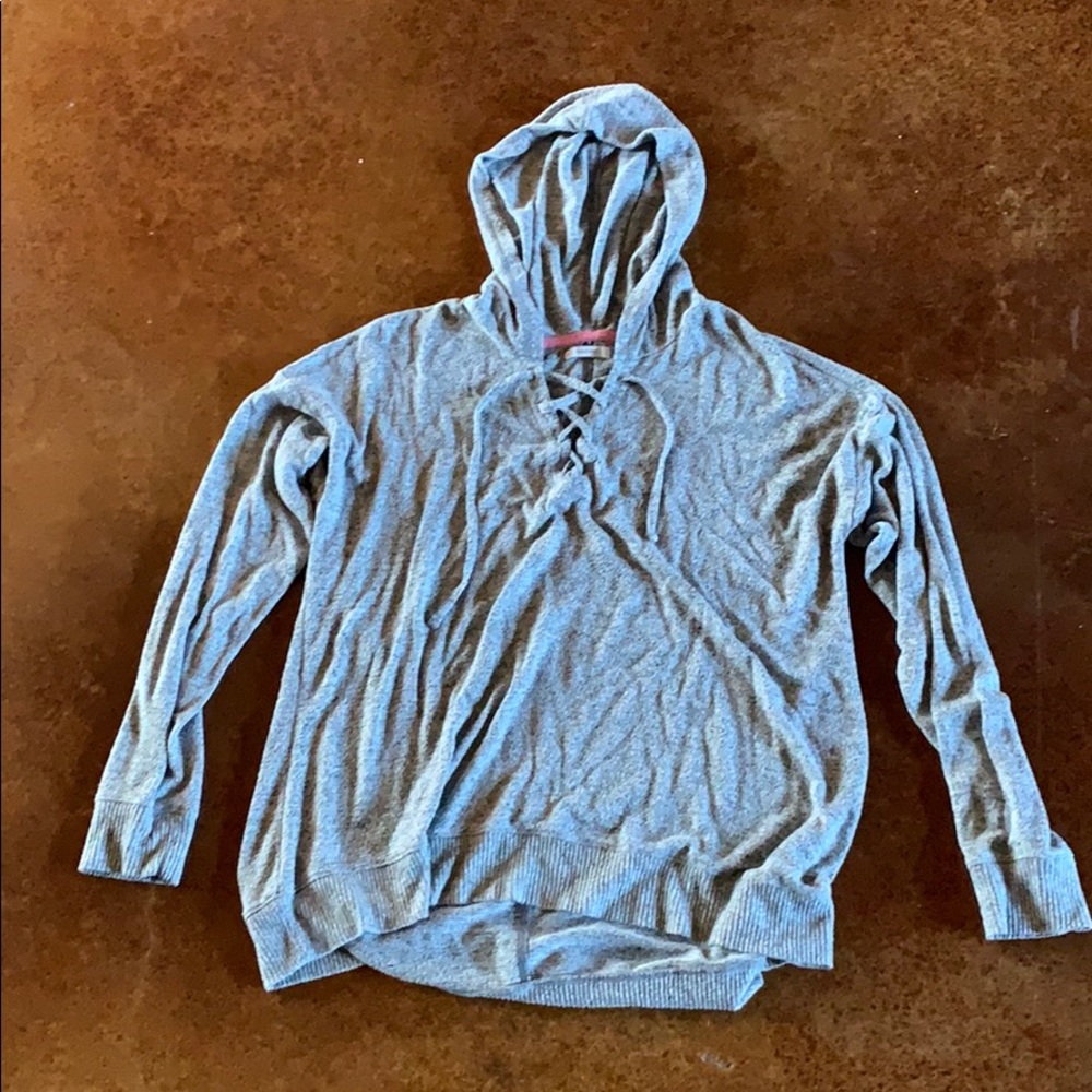 Soft stretchy t-shirt hoodie